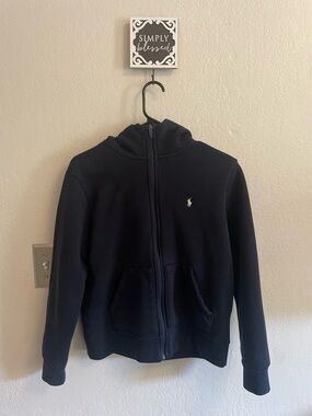 Polo by Ralph Lauren Navy Fleece-Lined Zip Hoodie